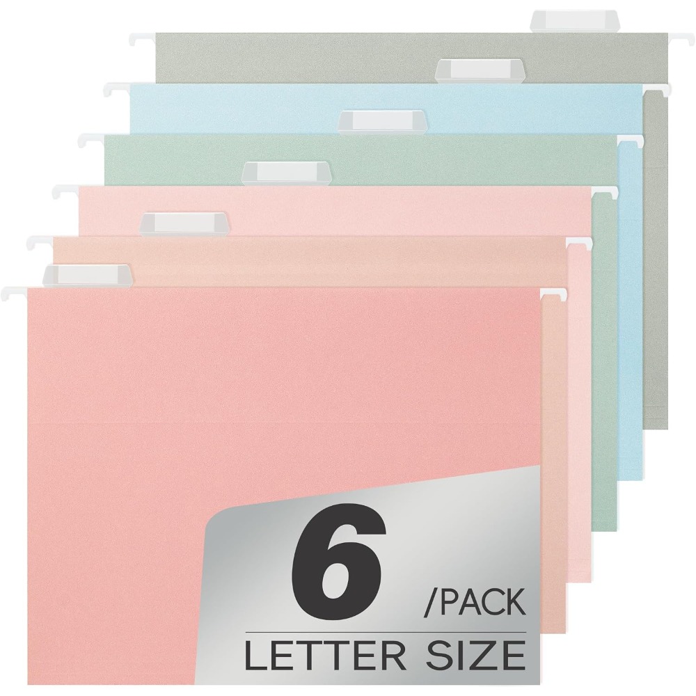 File Folder Hanging - Lot de 6 classeurs suspendus robustes