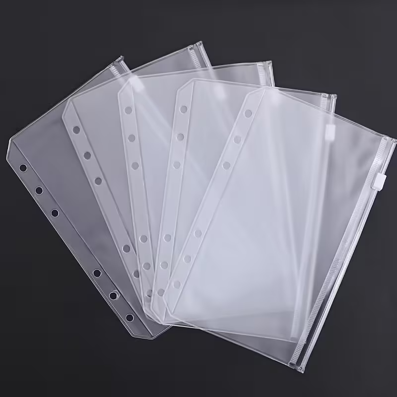 Portfolio Folder Zip - Classeur à poches A5/A6/A7, dossiers à