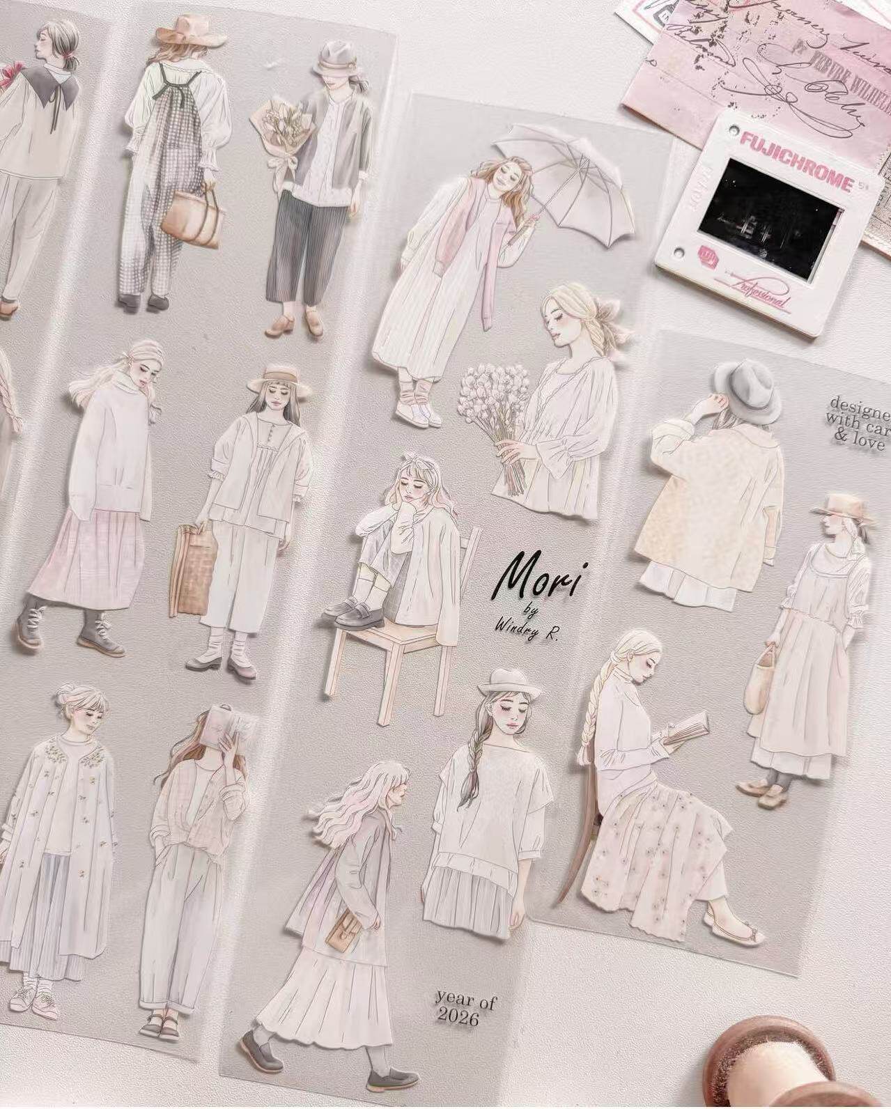 Washi Tape Set - 1 rouleau de ruban Washi PET