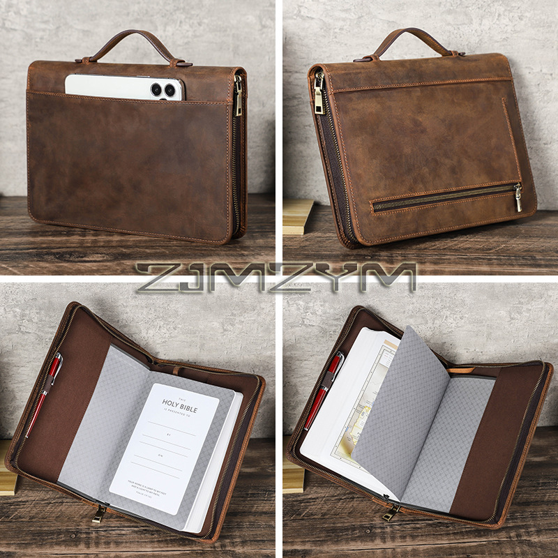 Stationery Supplies Business - Housse de carnet en cuir rétro,