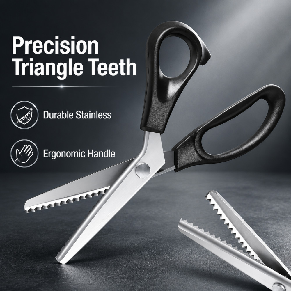 Scissors Stainless Craft - Ciseaux à denture triangulaire en acier