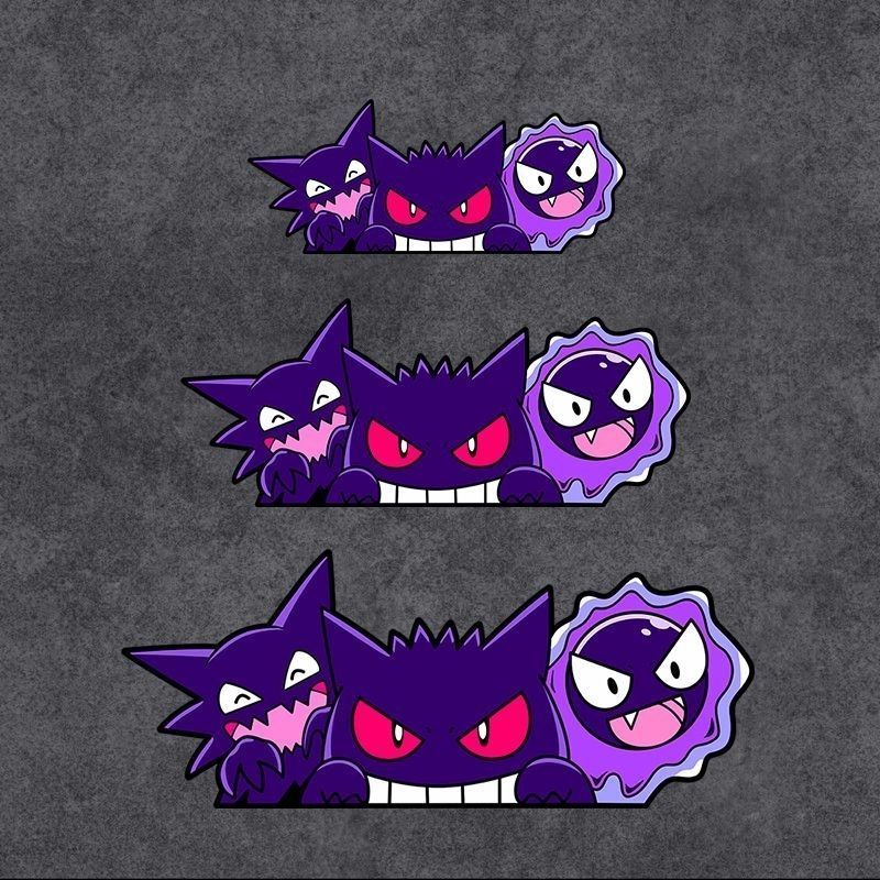 Memo Pad Sticky - Adorables Autocollants d'Anime Pokémon Gengar pour