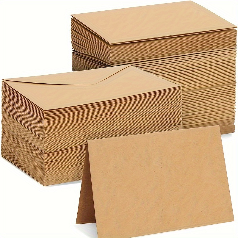 Letter Envelope Kraft - 50/100 pièces enveloppes en papier Kraft