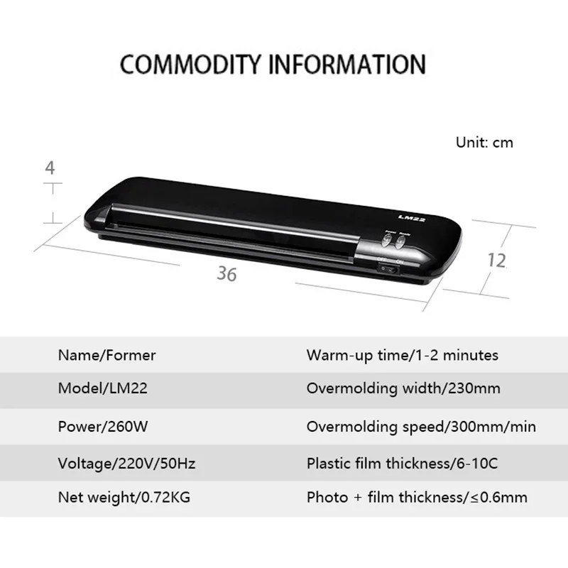 Document Laminator Pouch - Excellente machine à plastifier A4, plastifieuse