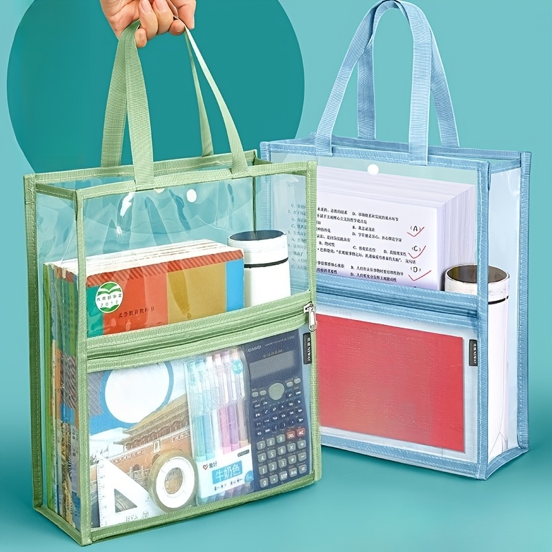 Portfolio Folder Zip - 1 pièce, couleur aléatoire, dossier transparent,