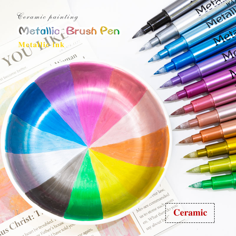 Whiteboard Marker Set - Marqueurs de peinture acrylique métallique 24