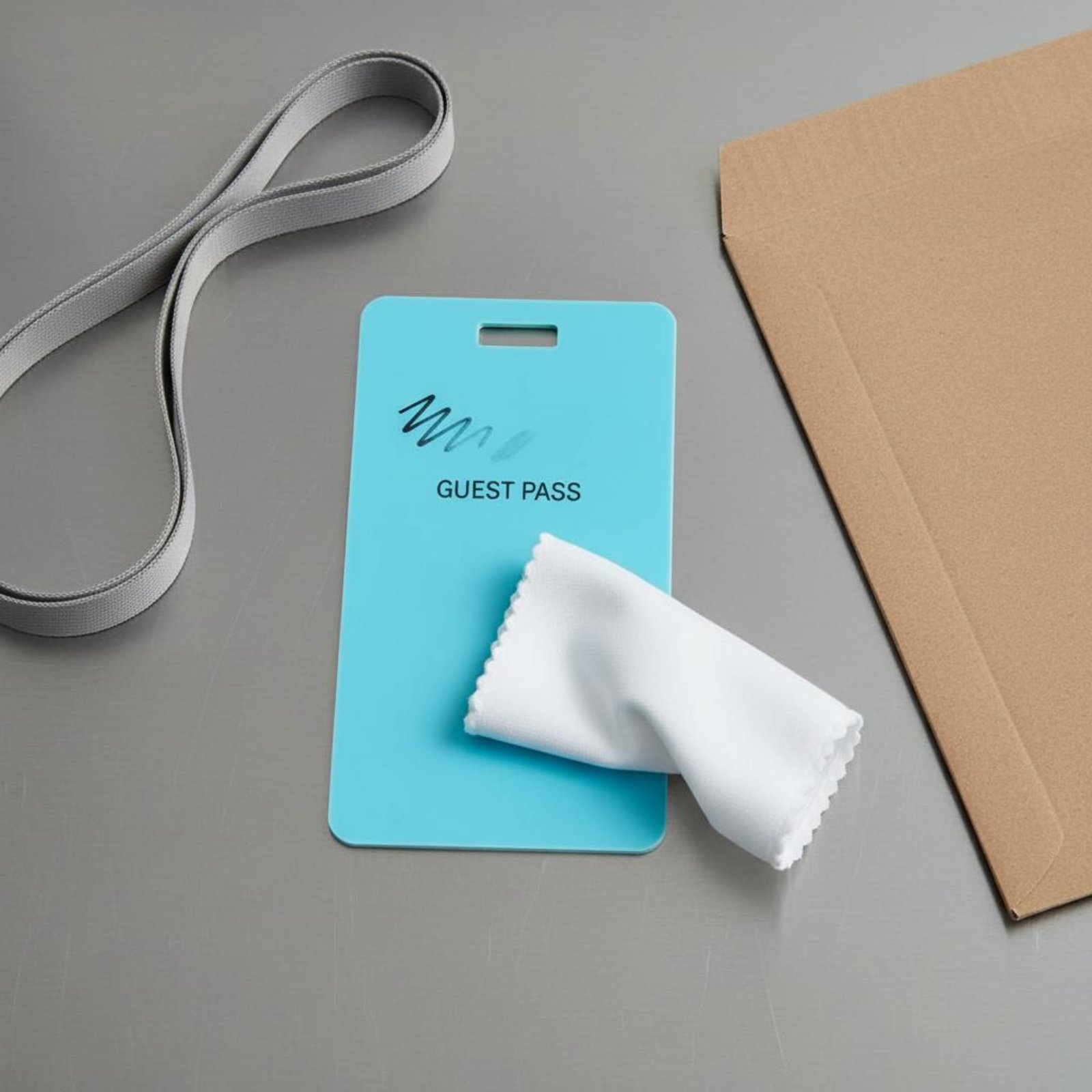 Memo Pad Sticky - Badge effaçable en silicone réutilisable, facile