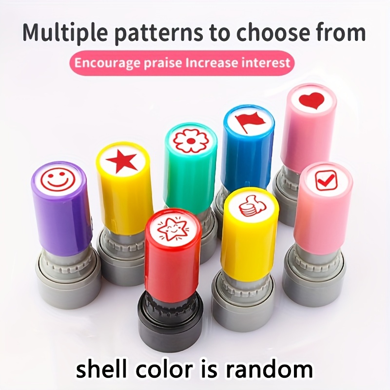 Self Inking Stamp - Timbres d'enseignants colorés 5 pièces, auto-encreurs,
