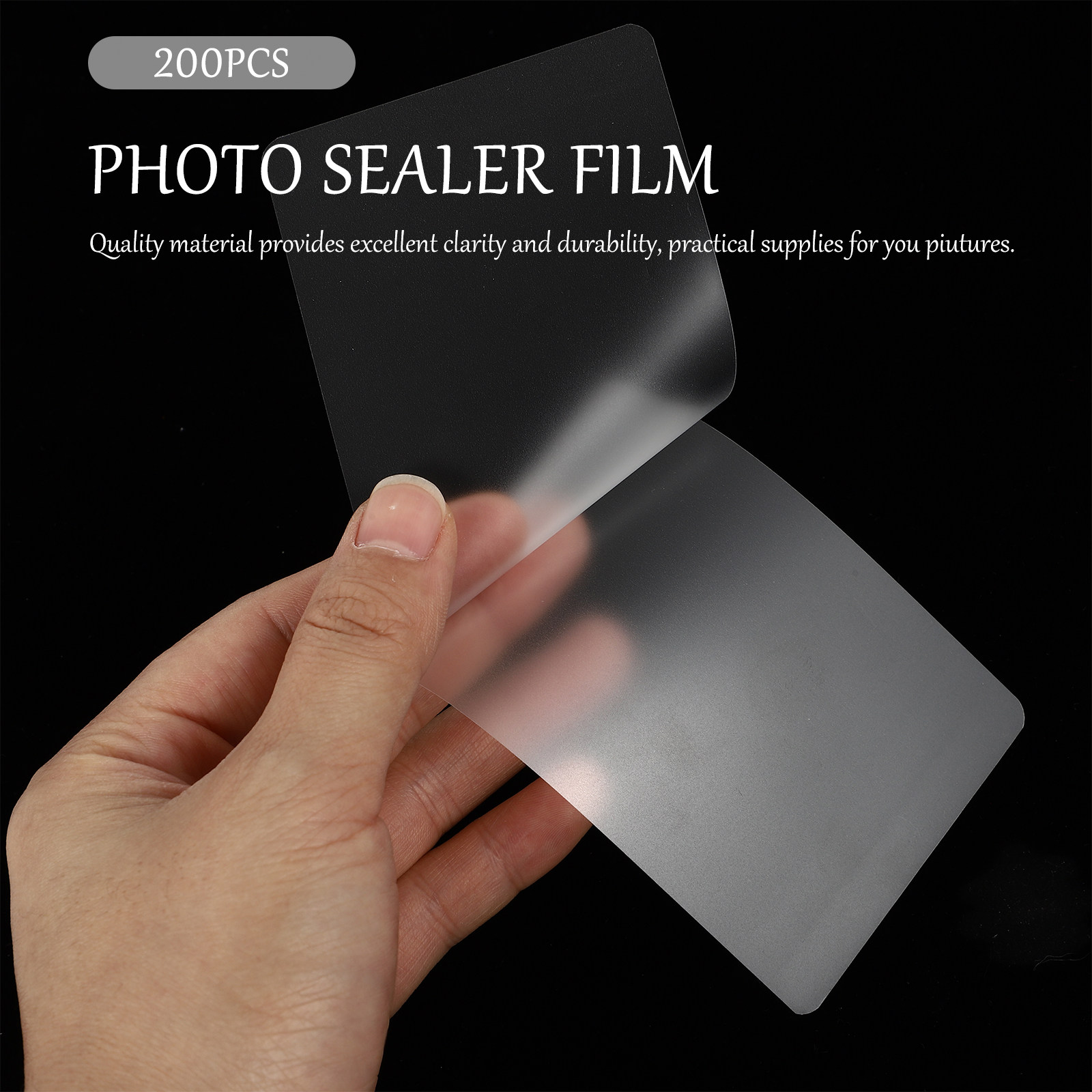 Document Laminator Pouch - Feuilles de plastification imperméables, 200 pièces,