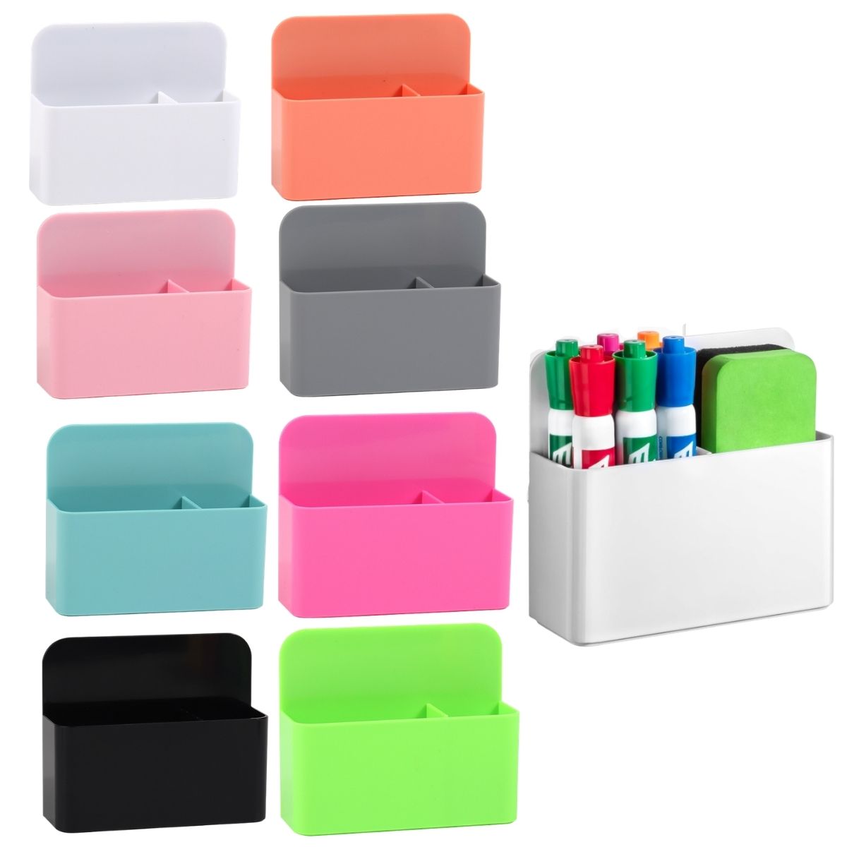 Whiteboard Marker Set - Lot de 2 supports magnétiques effaçables