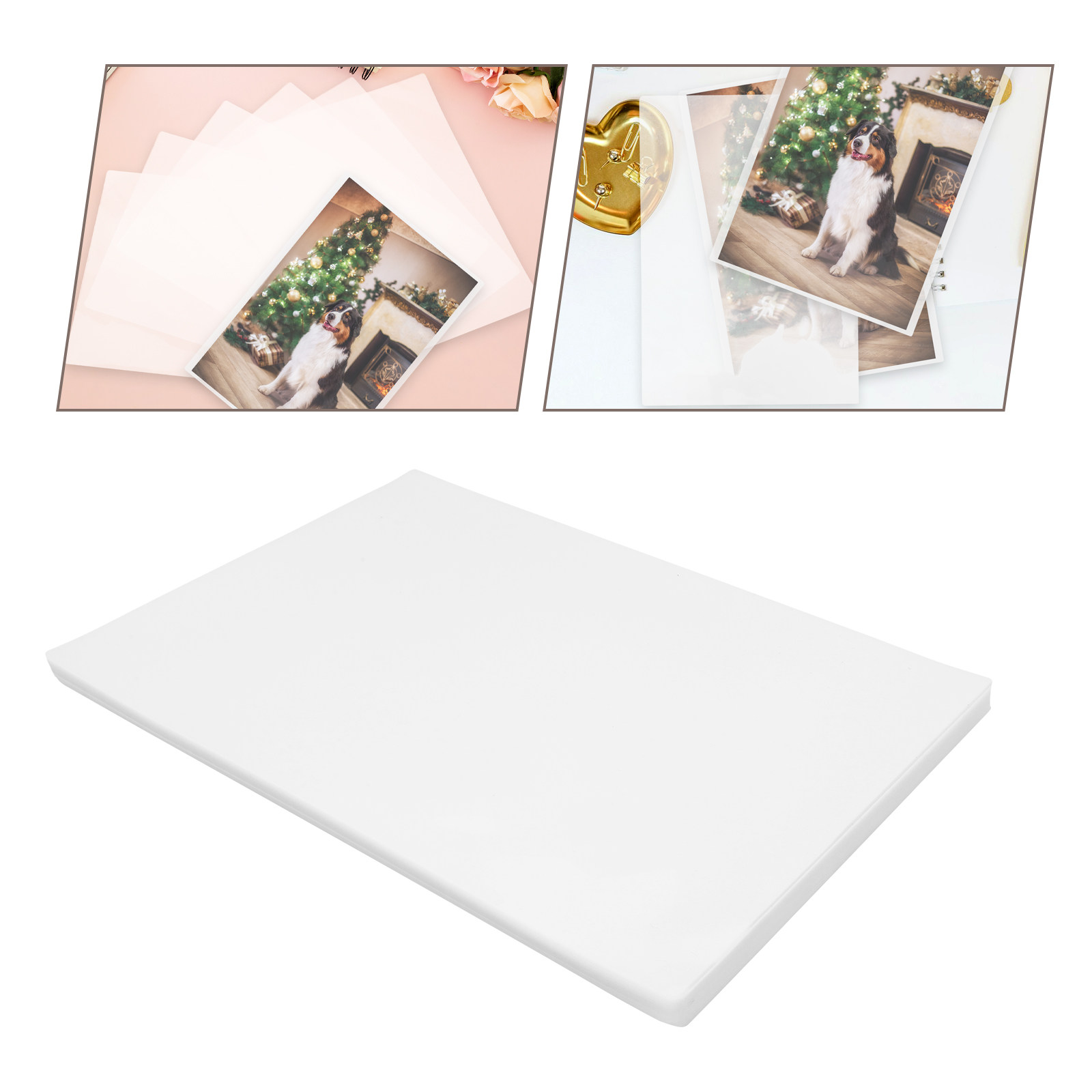 Document Laminator Pouch - 100 pochettes de plastification thermique transparentes