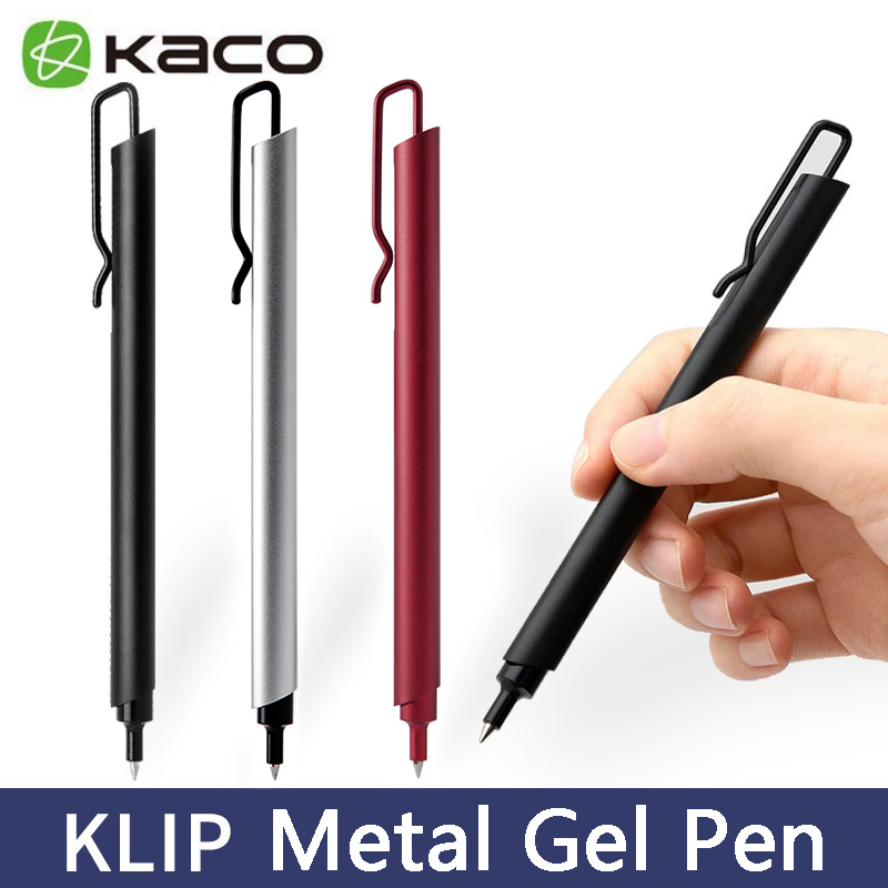 Stationery Supplies Business - Kprogressif-Stylo gel en métal, 0.5mm, encre