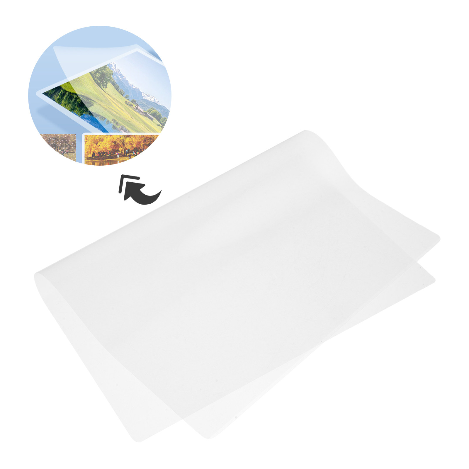 Document Laminator Pouch - 100 pochettes de plastification A4, film