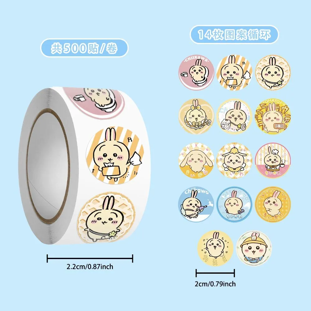 500 autocollants Chiikawa mign - Sticker Label Roll avis et prix