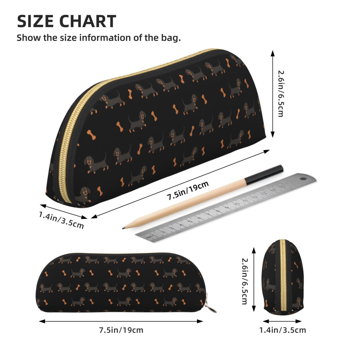 Trousse à crayons chien saucis - Tan Stationery & Office Supply avis et prix