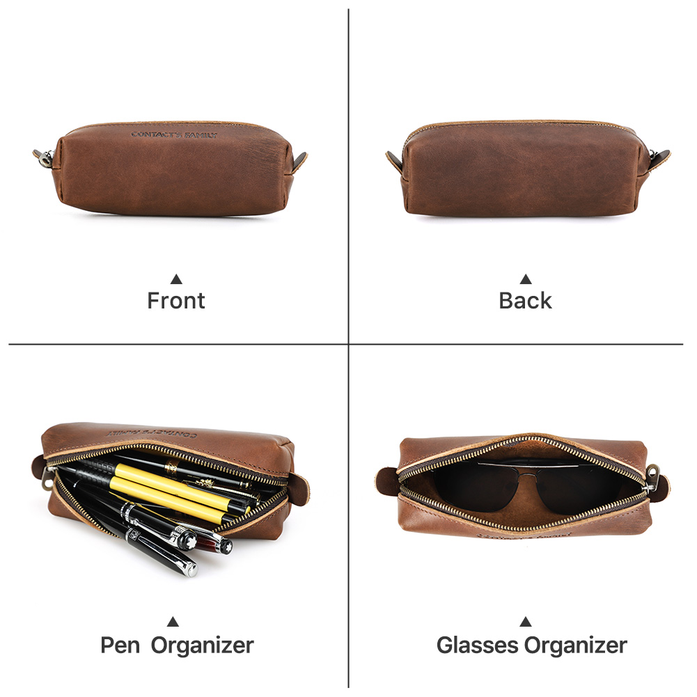 Trousse à crayons en cuir rétr - Stationery Supplies Business avis et prix