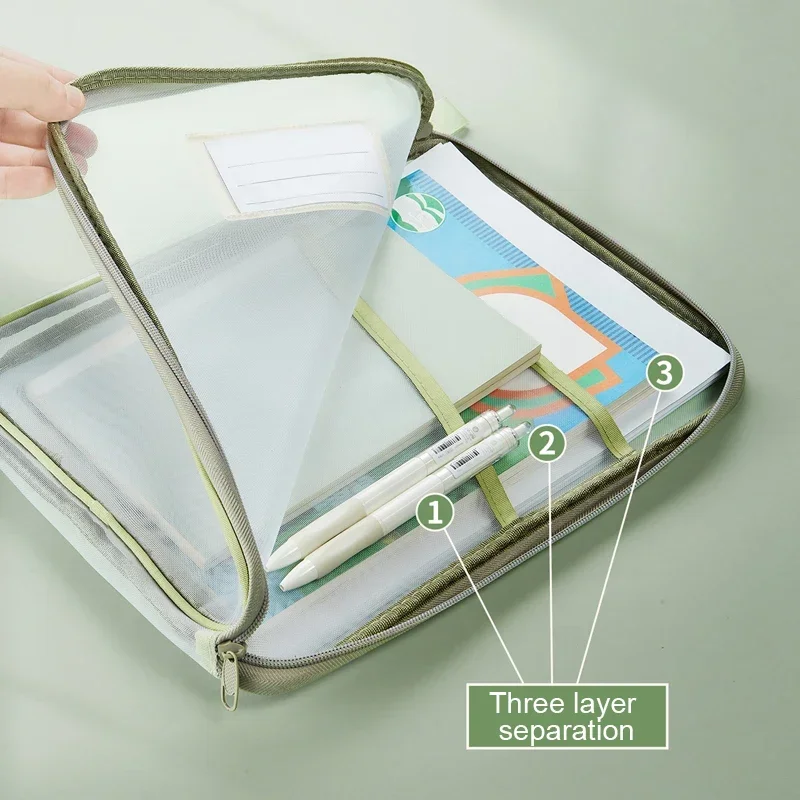 Pochette de rangement A4 trans - Portfolio Folder Zip avis et prix