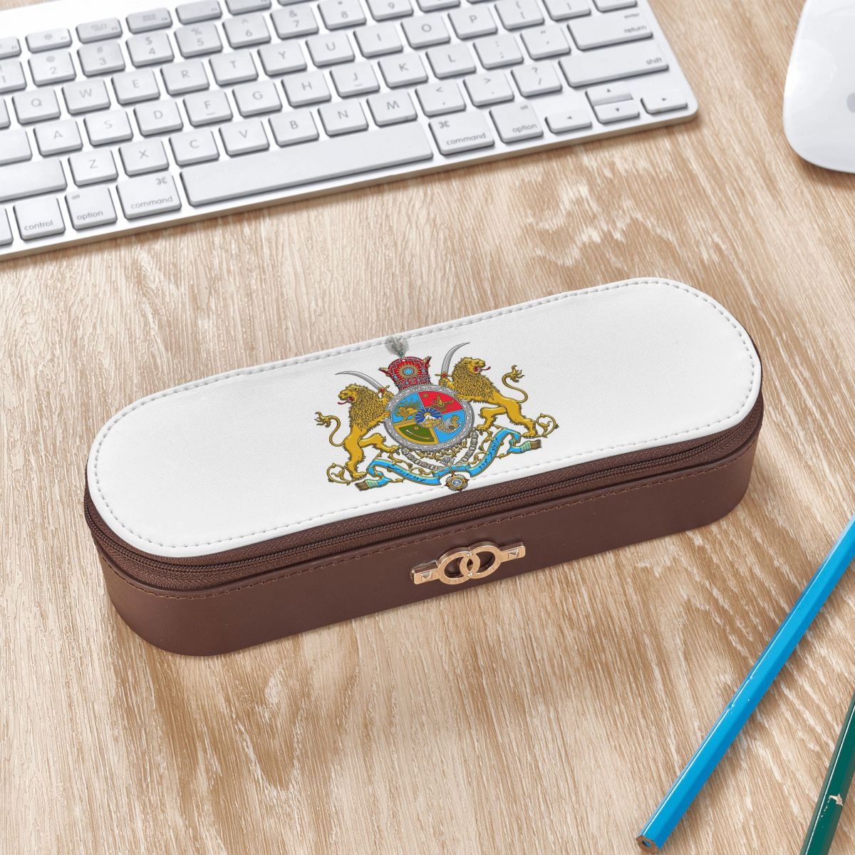 Étui à crayons en cuir avec em - Lion Stationery & Office Supply(Kunshan)Co.Ltd avis et prix