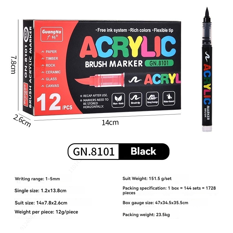 Lot de 12 marqueurs acryliques - Whiteboard Marker Set avis et prix