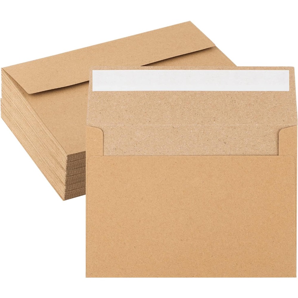 Paquet de 50 enveloppes en pap - Letter Envelope Kraft avis et prix